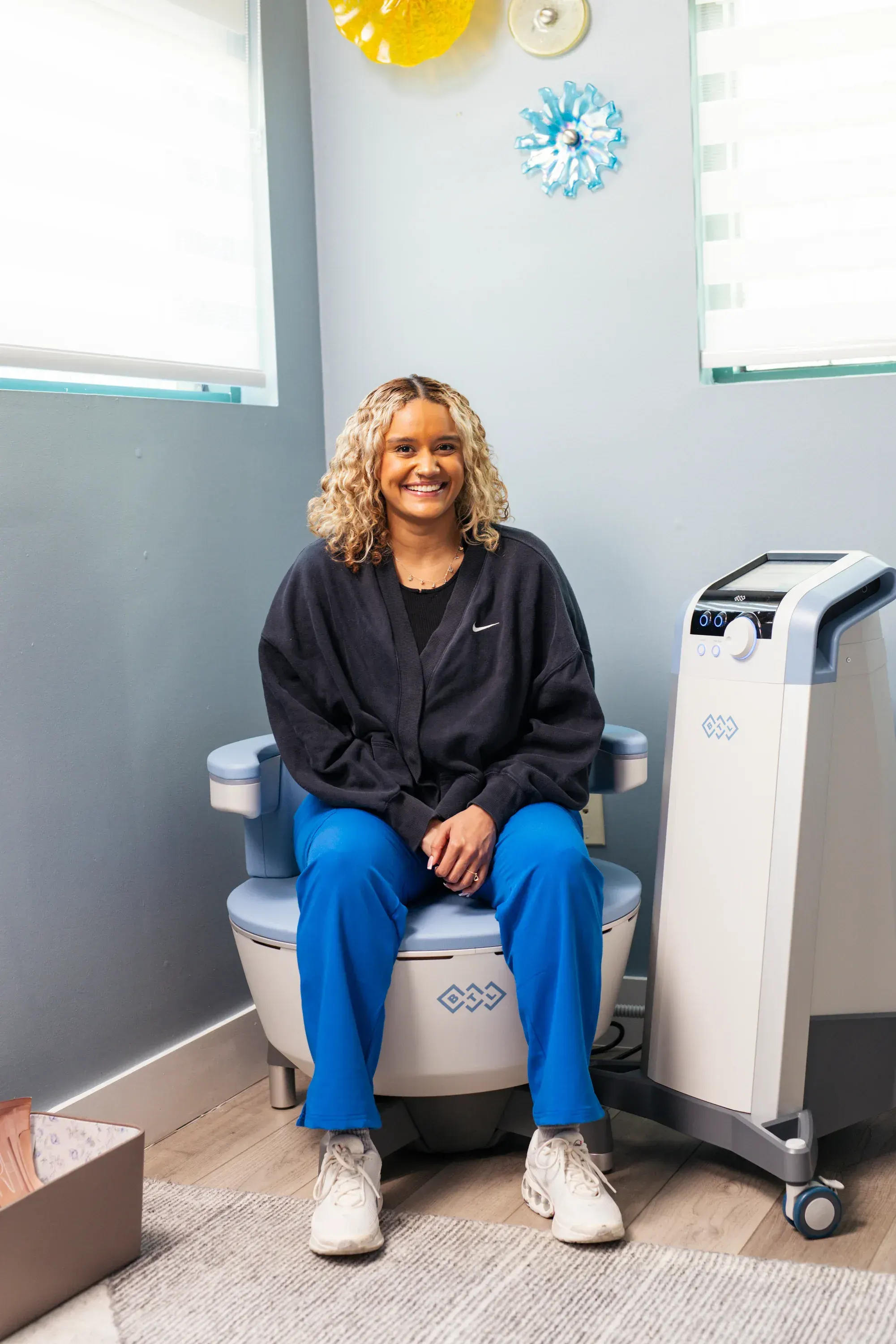 Confident patient portrait after Emsella at Refresh TMS Weston