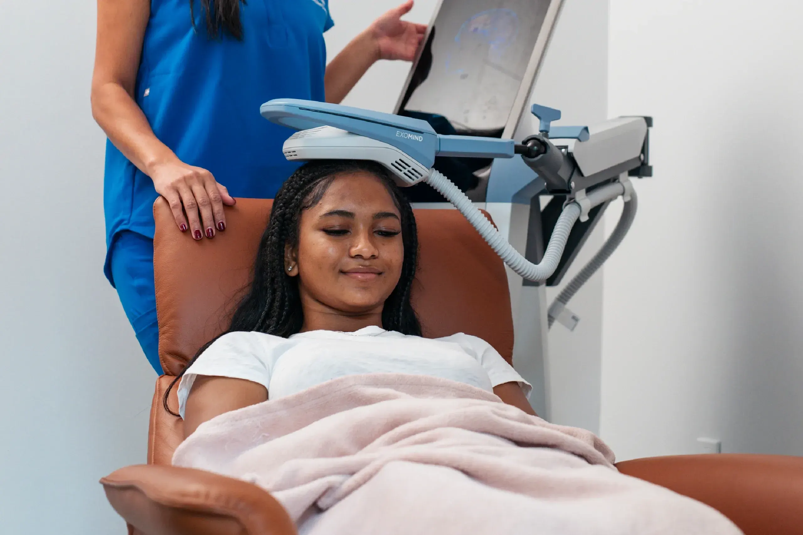 Exomind brain stimulation therapy at Refresh TMS in Weston FL