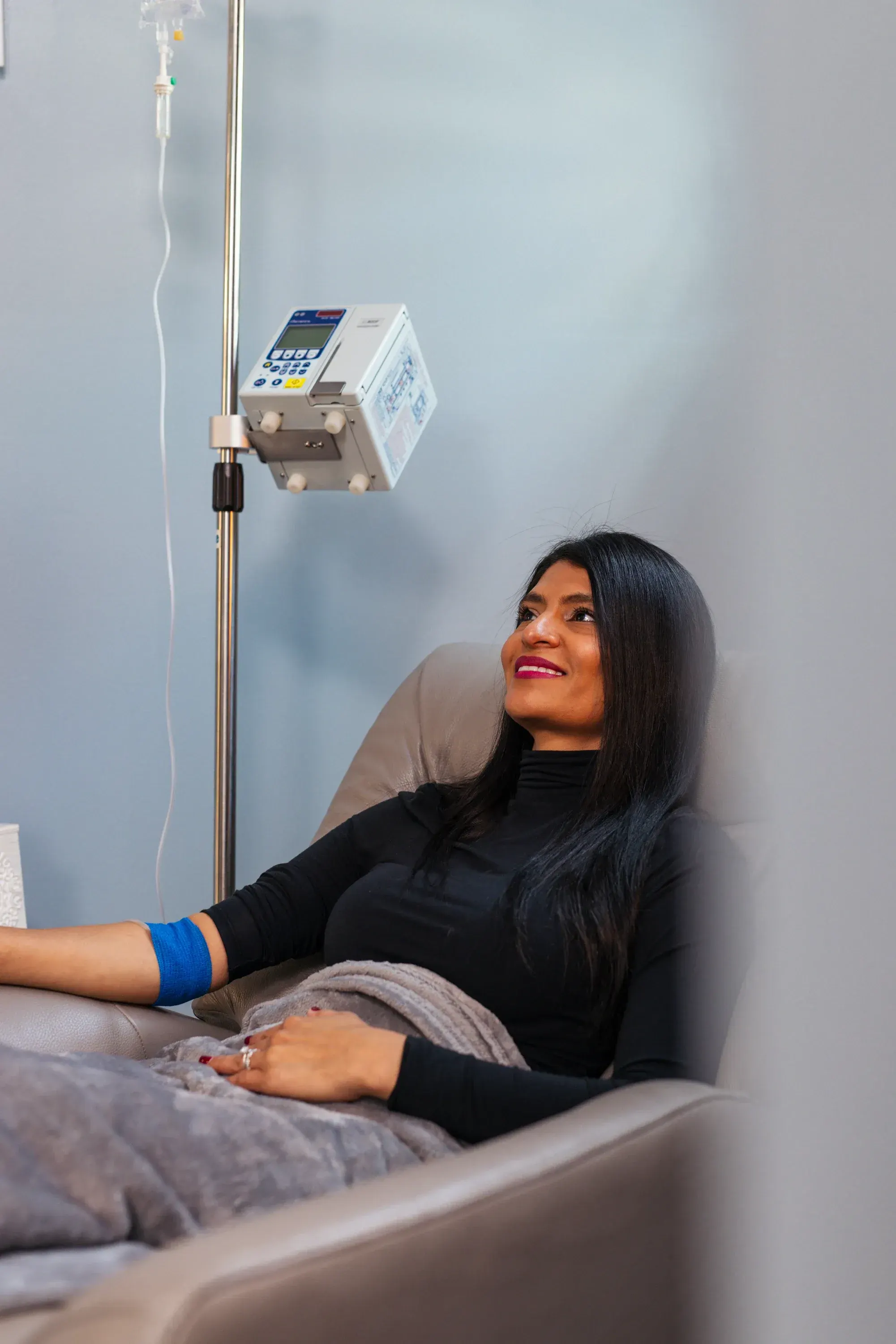 Confident patient portrait after IV ketamine therapy at Refresh TMS Weston
