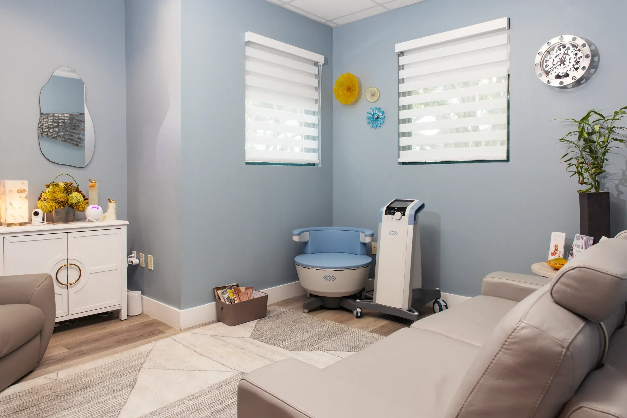 Modern clinic interior at Refresh TMS in Weston Florida
